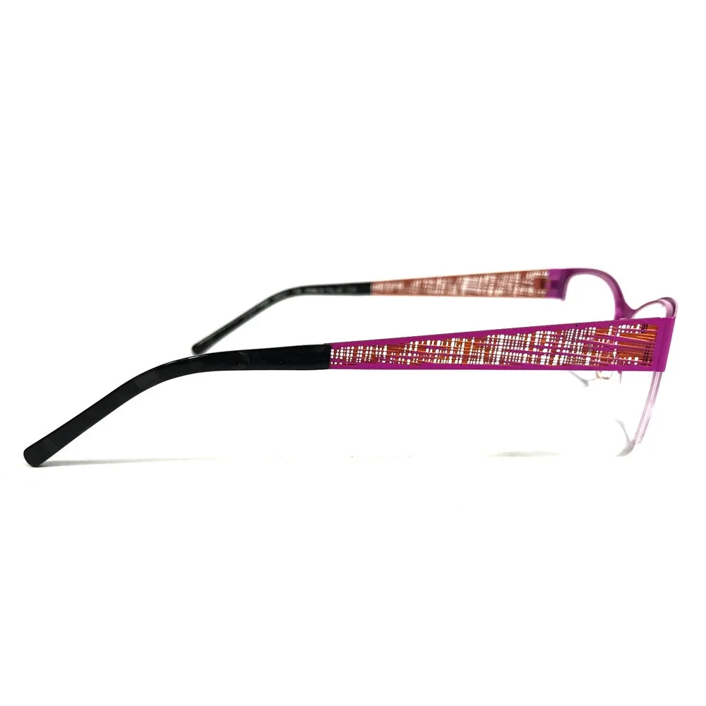 J.F. Rey Eyeglasses Frames JF2587 8060 Pink Orange Cat Eye Half Rim 54-17-140